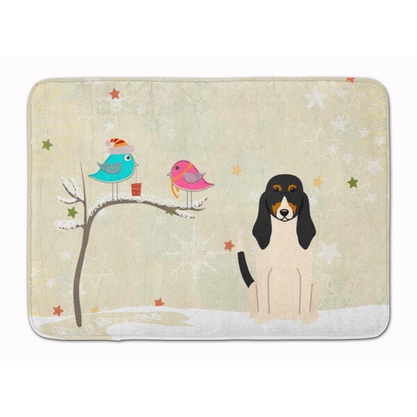 Carolines Treasures Christmas Presents Friends Swiss Hound Machine Washable Memory Foam Mat BB2516RUG - main